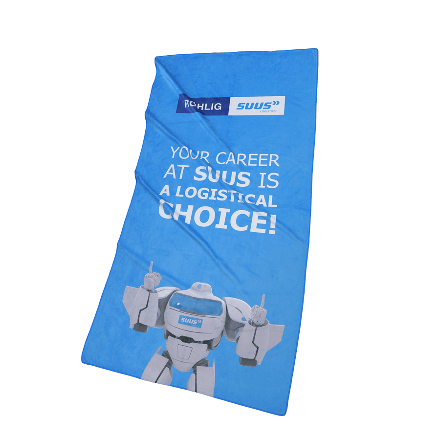 Ręcznik z mikrofibry pluszowej z nadrukiem